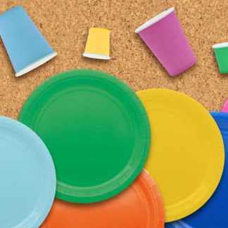 Piatti Grandi Ecolor Biodegradabili - Tutti i colori