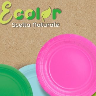 Piattini Ecolor Biodegradabili - Tutti i colori