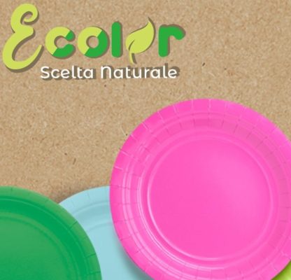 Piattini Ecolor Biodegradabili - Tutti i colori
